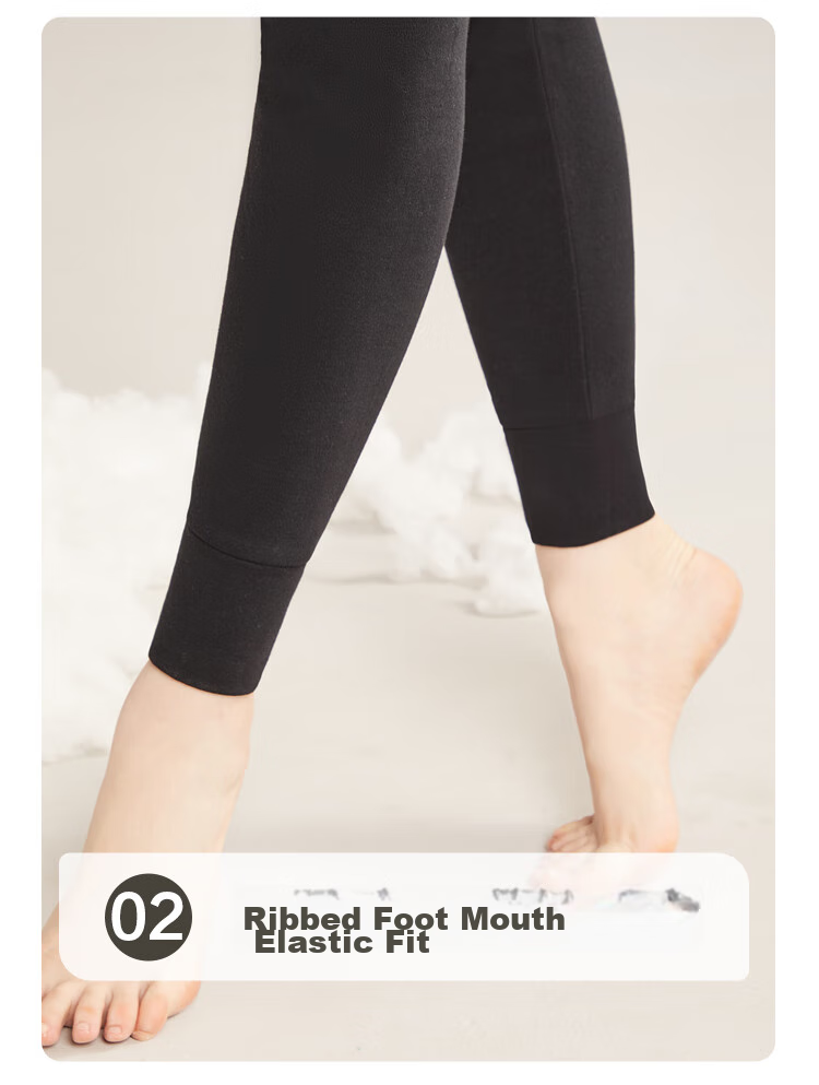 Hodo Pure Cotton Autumn Long Johns for Women, Lightweight Thermal Underwear, Ladies' Warm Pants, 2-Piece Set, Combination One, 165/90 13