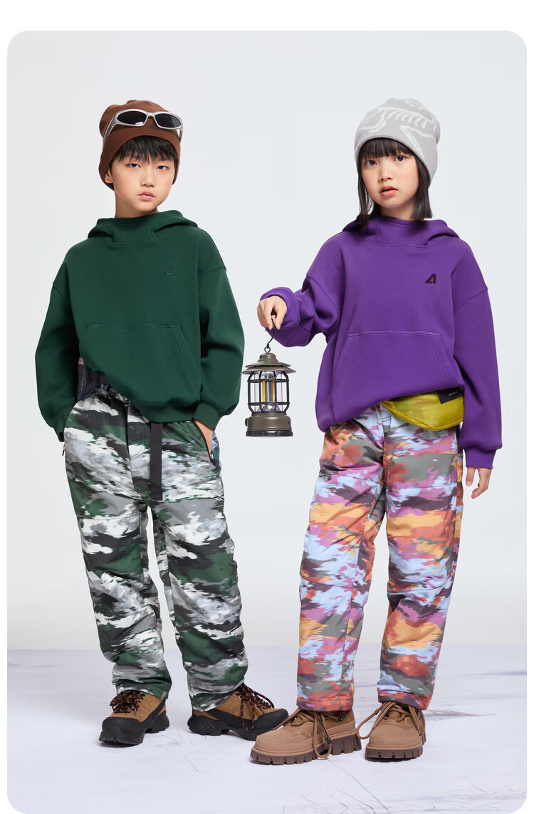 Annil Children's Clothing Hooded Sweatshirt for Boys And Girls, New Winter 2024 Style, Black, Size 140 11