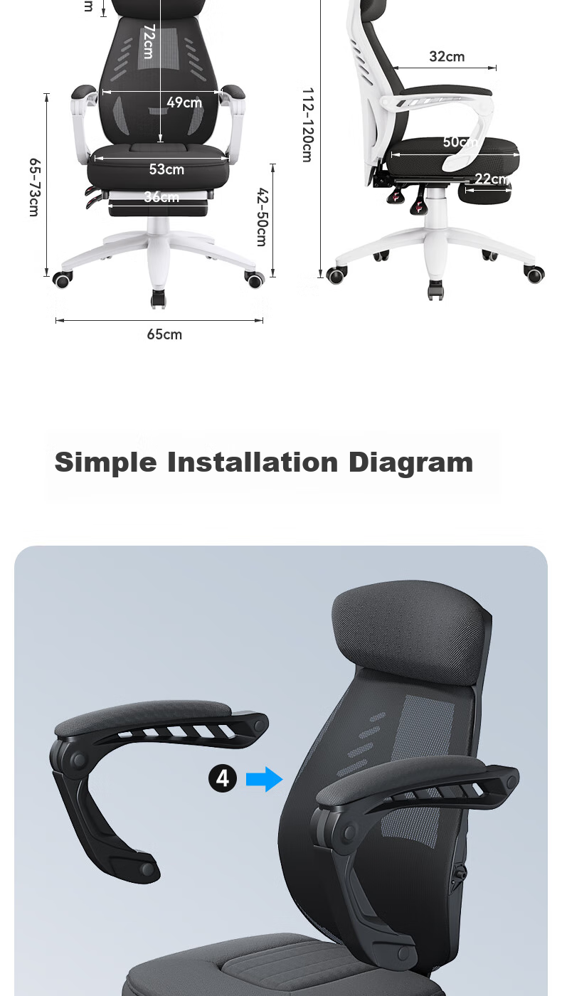Xige 926 Office Chair Ergonomic Recliner Boss Computer Chair Dual-Use Nap Chair 26