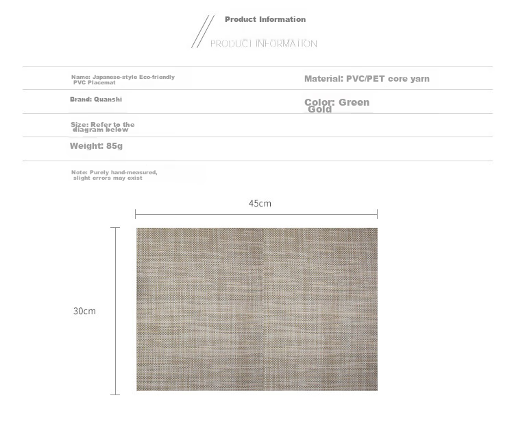 Quanshi Thick Heat-Resistant Coasters, Set of 2, Handwoven Placemats for Home Use, Scald-Proof Pads, Pot Mats, Dish Coasters, Bowl Coasters, Cup Coasters, Non-Slip Mats 2