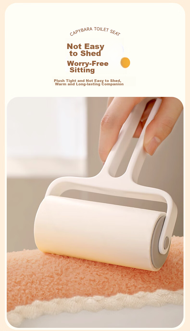 Baicaoyuan Toilet Seat Cover, Thickened PU Leather, Soft And Washable, Adhesive Padded Toilet Seat Cushion, Cloud Velvet, All-Season Universal Toilet Seat Cover Ring 6