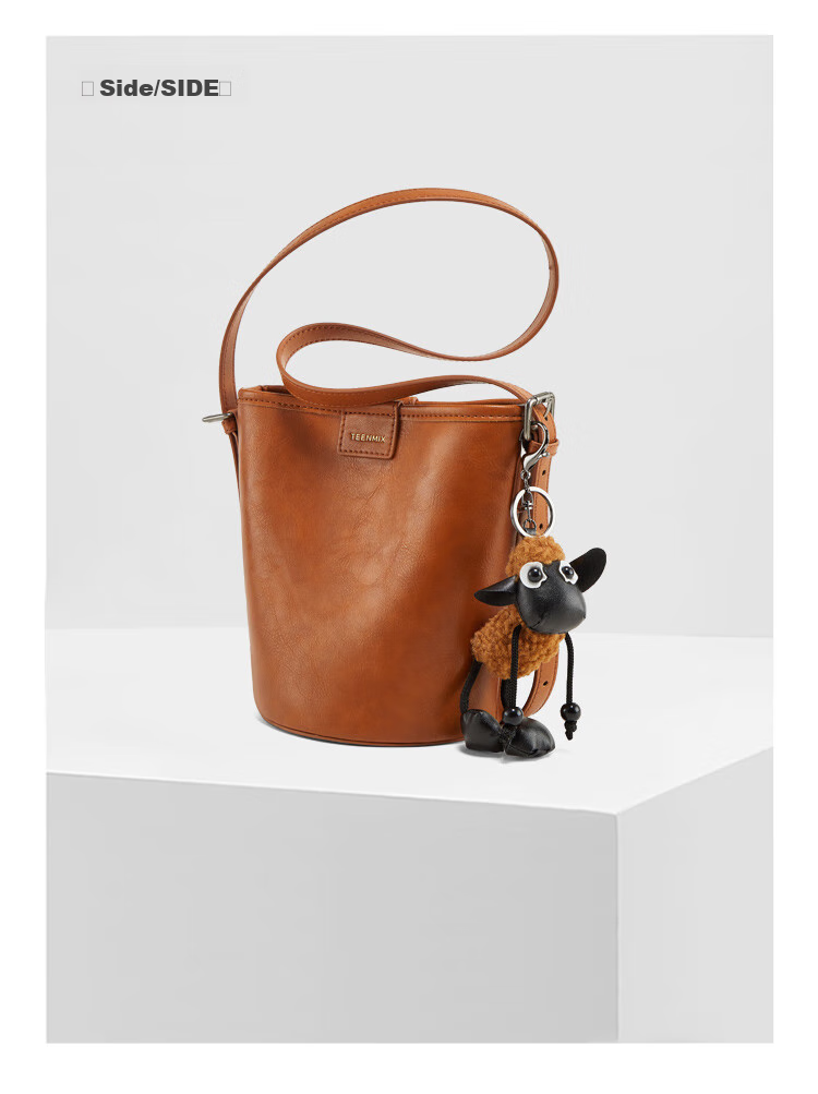 TEENMIX Leather Handbag, Women's Crossbody Bag, Versatile Bucket Bag, Shoulder Bag for Women, Valentine's Day Gift for Girlfriend 26