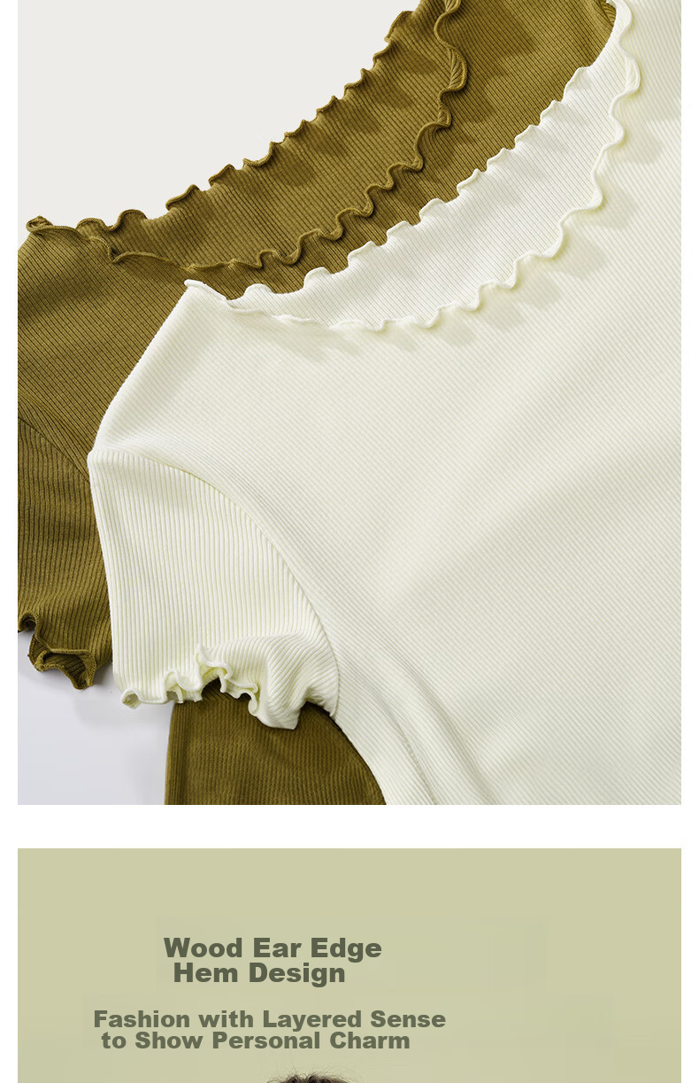 MONTAGUT Modal Cotton Undershirt for Women, Slim-Fit Thin Short-Sleeve White Top, Stylish Basic Base Layer for Autum 13