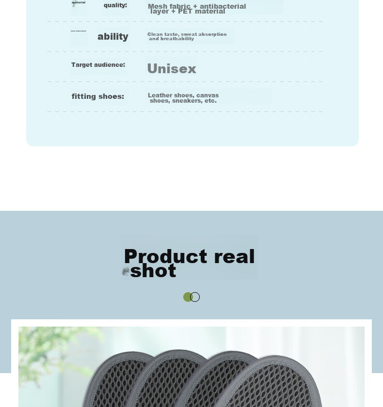 FOOTOPPO Odor-Resistant Insoles for Men, Summer Sports Military Training Ultra-Soft Breathable Sweat-Absorbing Anti-Sweat Foot Insoles for Men's Leather Shoes Soft Sole Insoles 14