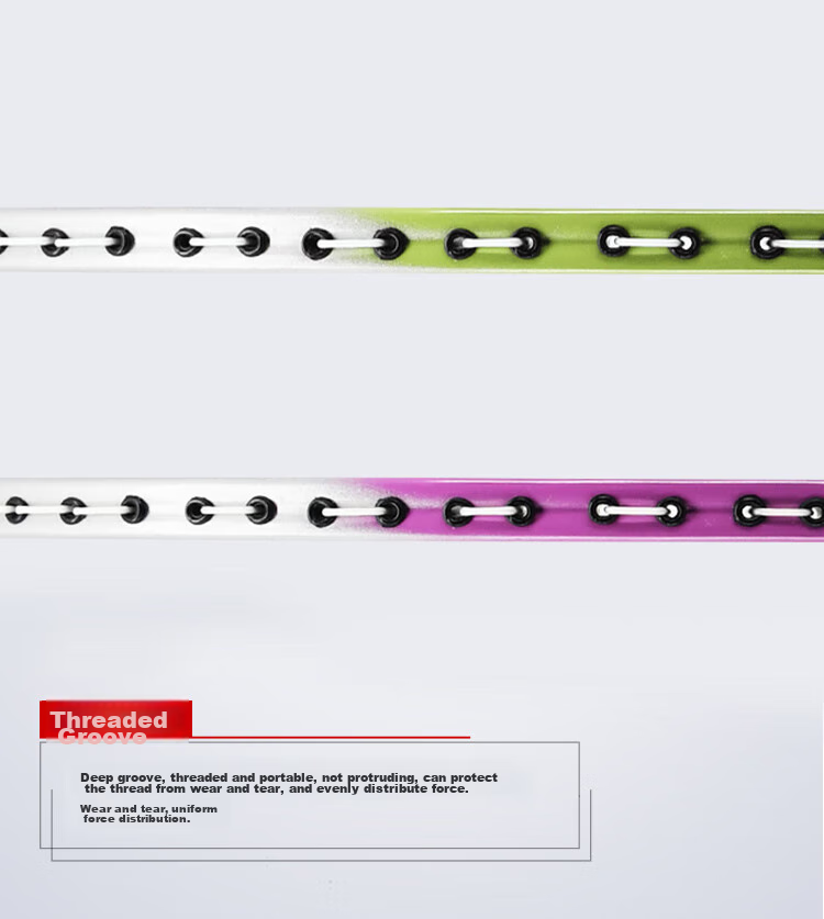 DHS Badminton Racket Set, Ultra-Light Durable Adult Student Anti-Wear Racket 1012, Random Color, Includes 3 Shuttlecocks 7