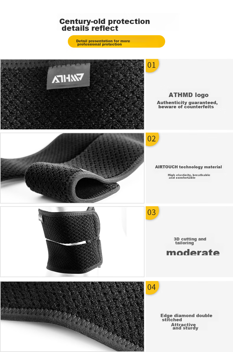 D&M Japanese Imported Sports Elbow Brace for Men And Women, Fitness Badminton Tennis Basketball Strap Joint Protection Sleeve, One Piece 12