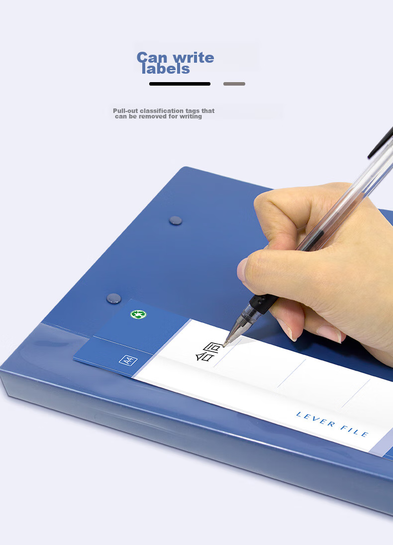 Jindeli A4 Metal Double Strong Clip Hard File Folder, Double Clip Large Capacity Student Exam Paper Storage Folder, Document Folder, Poetry Recitation Contract Clipboard, Single Pack Blue TD102 7