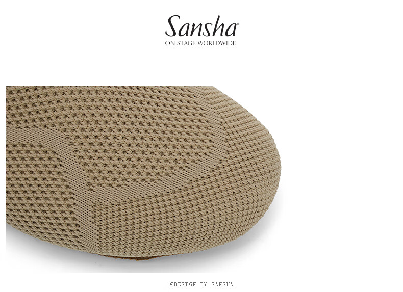 Sansha Ballet Teacher Shoes Jazz Dance Soft Sole Breathable Flyknit Modern Dance Practice Shoes Brown 37 9