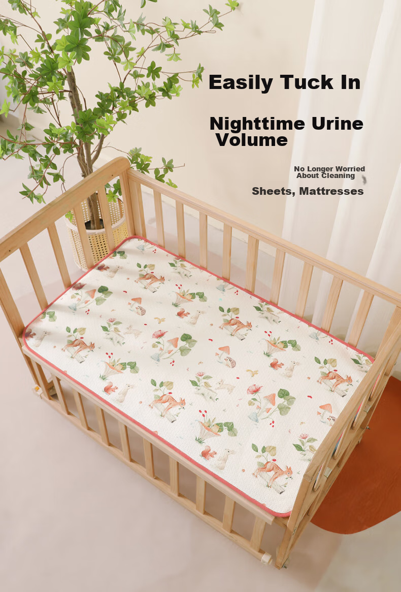 JOYNCLEON Waterproof Washable Breathable Large Size Bed Pad for Infants And Children, 2-Pack, 50*70cm, Jgn147396 4