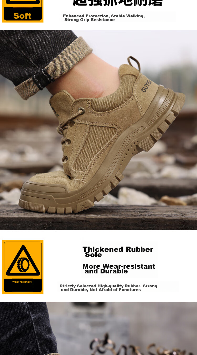JUNBU Safety Shoes for Men, Electrician Insulated 10KV, Anti-Smashing, Anti-Puncture, Lightweight Comfortable Work Shoes 3115NKV Size 43 8