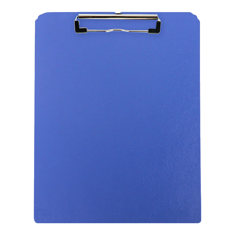 TANGO A4 PVC Full-Adhesive Writing Clipboard, Blue, 1 Piece, Non-Slip Design, Office Writing Board, File Holder, Report Folder, Menu Board, Pad