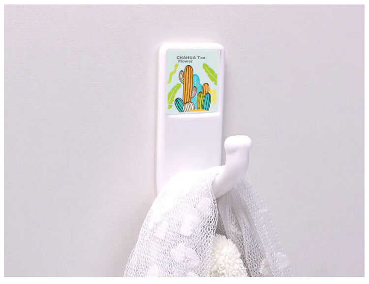 CHAHUA No-Drill Strong Adhesive Hooks for Bathroom And Kitchen, ABS Material, Weight Capacity 5kg, Clothes Hangers, Pack of 2, Extra Strong 7