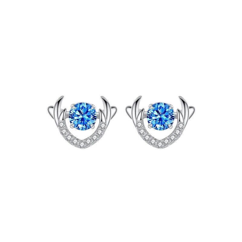 MANHE S925 Silver Stud Earrings for Women, New 2026 Style Ear Jewelry, Birthday Gift for Wife Or Girlfriend