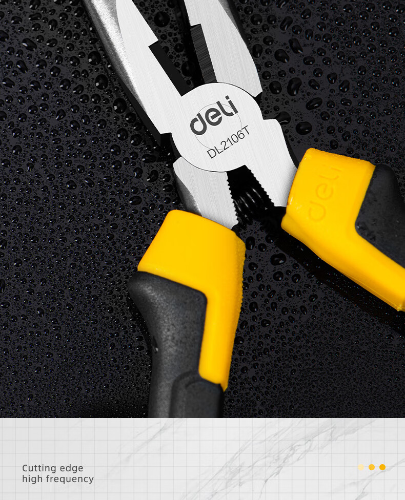 Deli Needle-Nose Pliers, Electrician's Pliers, Household Pliers, Industrial-Grade Rebound Labor-Saving Needle-Nose Pliers 4