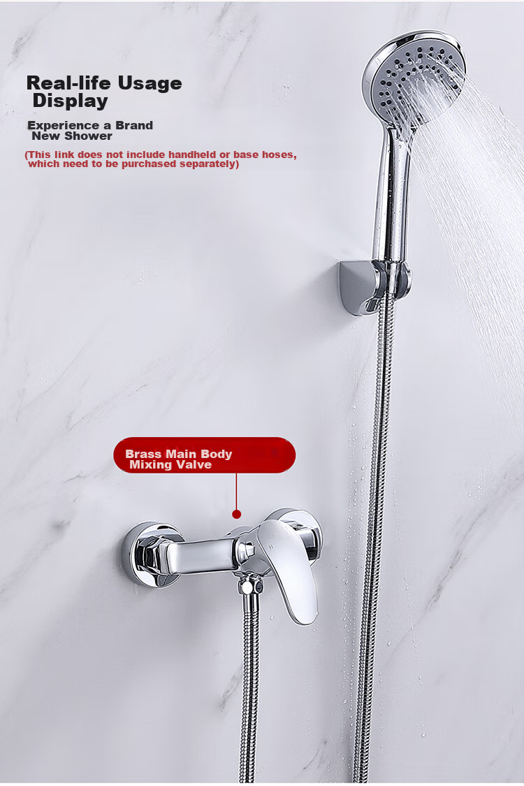 Larsd Shower Mixing Valve, Shower Faucet Mixer, Copper Body Bathroom Hot And Cold Shower Switch LD7203 3