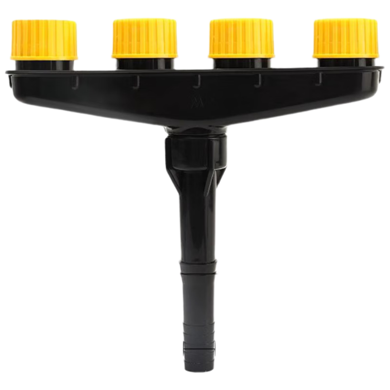 Qiansu Wheel Agricultural Watering Sprinkler for Irrigation, Vegetable Garden, Lawn, Flower Mist Nozzle, Greenhouse Seedling Irrigation Water Pump Water Gun Tool, 4-Head Watering Nozzle [1 Inch 1.2 In