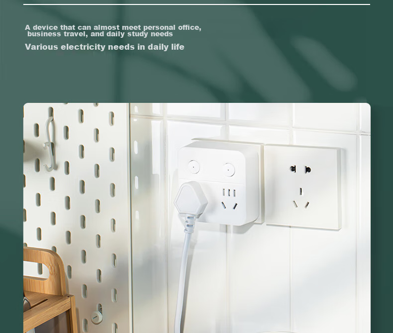 Deli 86-Type Conversion Plug/Adapter/power Converter/multi-Outlet Split Control One-To Converter Plug Suitable for Bedroom And Kitchen 18347 15