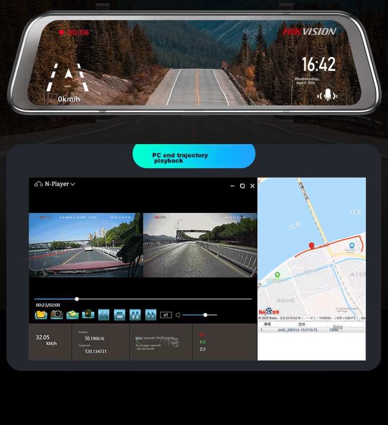HIKVISION Dash Cam N6/N6+/N6Pro Dedicated, Plug-And GPS Module 1