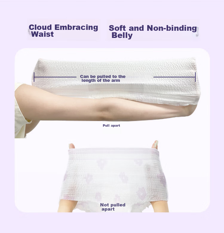 Herlab Spring Sleep Shorts, M-L Size, 9 Pieces, Extra Long And Ultra-Thin, Overnight Use Panty-Style Sanitary Napkins, Comfort Pants, Good Night Pants, Self-Operated 6