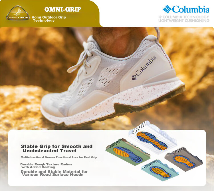 Columbia Men's Spring Summer 2026 Breathable Lightweight Cushioning Hiking Shoes YM1182 278 Size 41.5 6