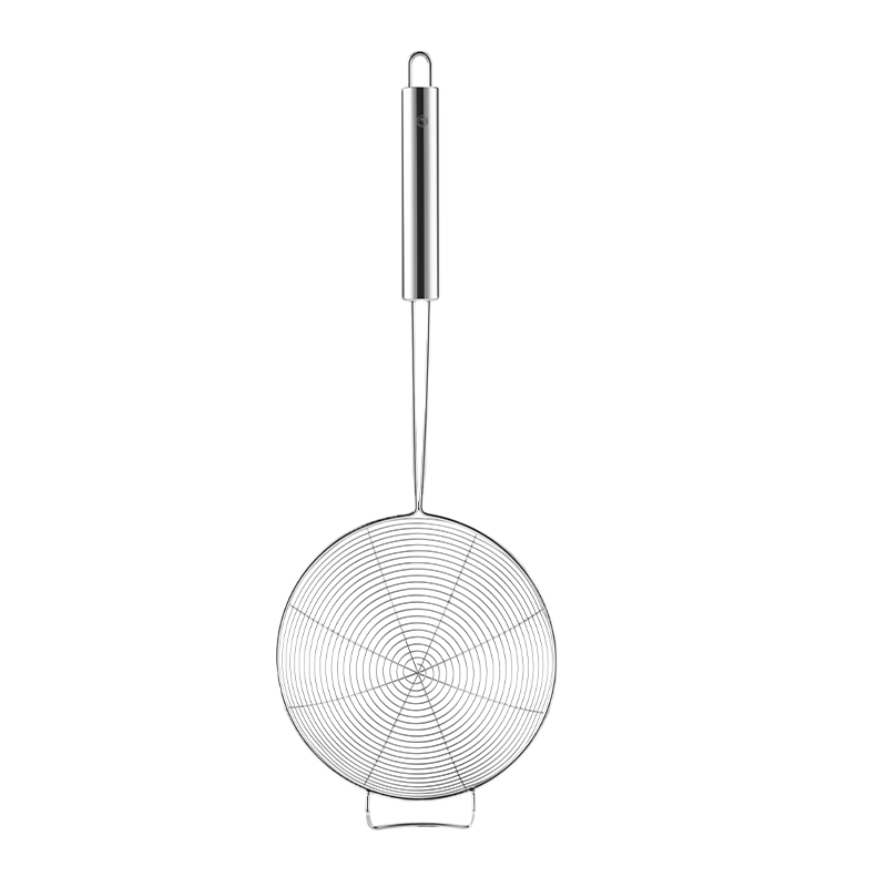 JD Original Large Slotted Spoon, Stainless Steel Strainer for Home Use, Noodle And Dumpling Skimmer, Kitchen Commercial Deep Fryer Filter Mesh *1
