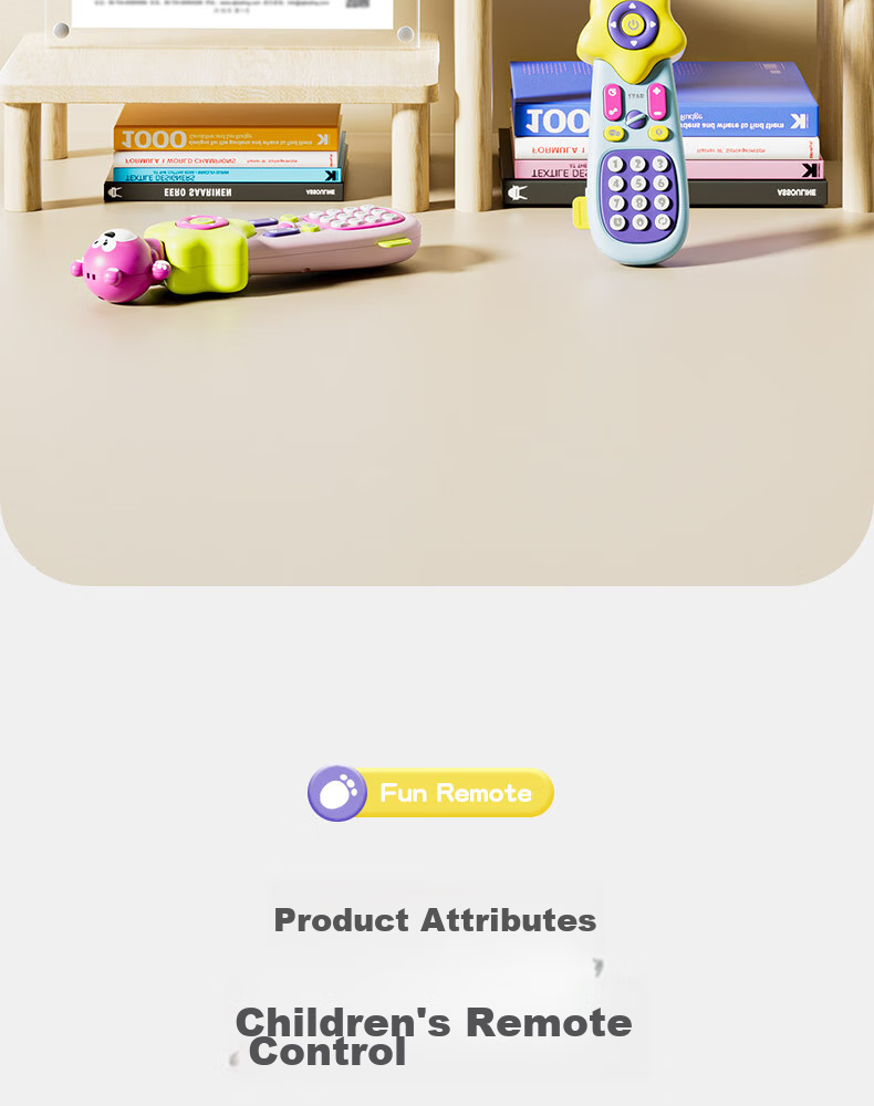 Dimoarch Simulated Remote Control Toy Phone for Babies, Early Education Musical Learning Device for Toddlers, Birthday Gift for Boys And Girls, Brow 29