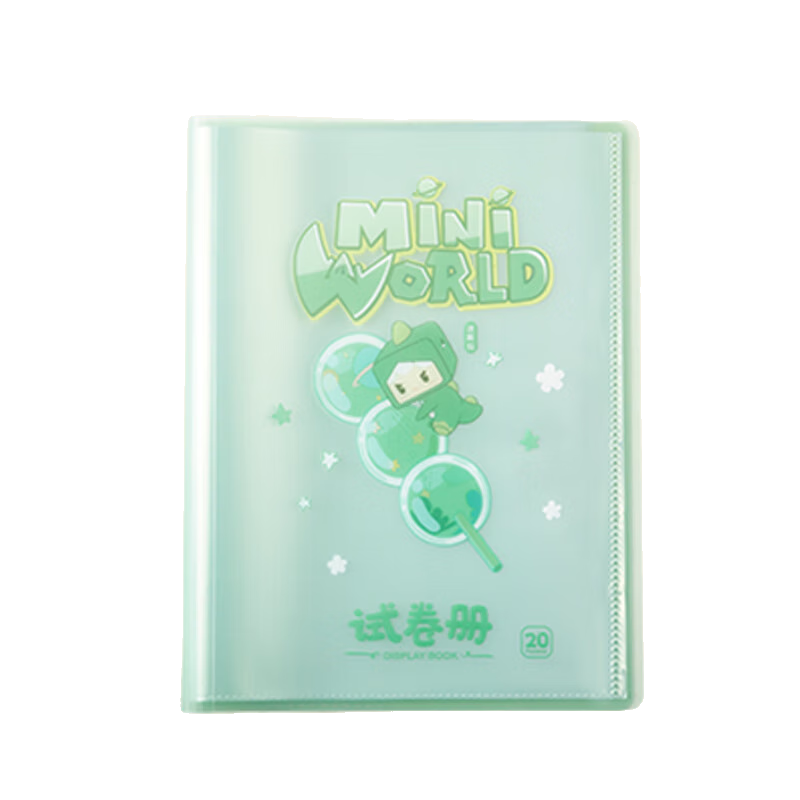 COMIX Exam Paper Storage Pouches, Final Exam Organization, Student Preparation, Cartoon Style, 20 Bags, A3 File Folder