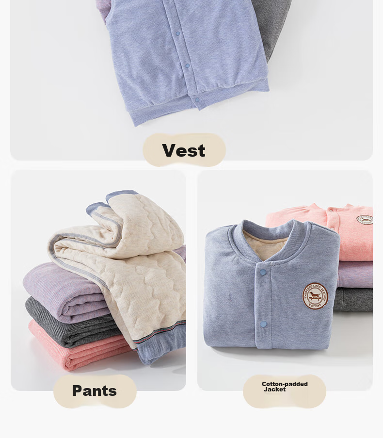 NUBIWU Children's Thermal Vest, Autumn And Winter Inner Wear for Older Kids, Padded Vest, Girls' Padded Thickened School Uniform Accessory, Boys' Sleeveless Jacket 14