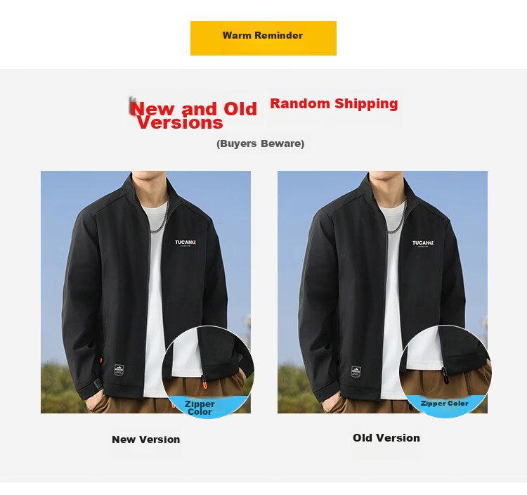 TUCANO Jacket Men's Coat Autumn Winter Men's Clothing Men's Wear Business Casual Stand-Up Collar Top Clothing Black XL 9