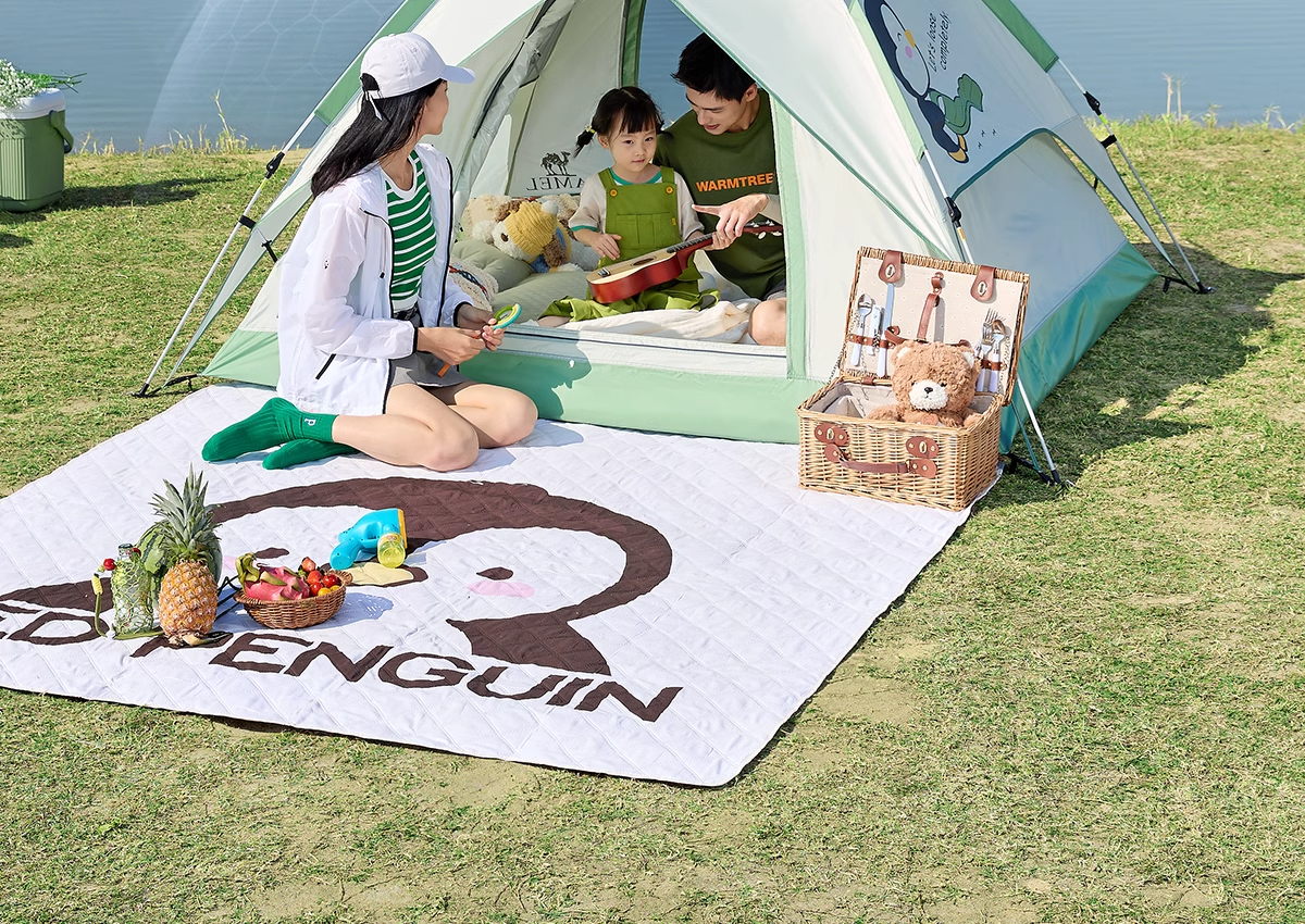 CAMEL Outdoor Penguin Tent, Portable Folding Tent, Automatic Quick-Open, Rainproof, Sun-Resistant, Thickened, for Wilderness Camping B004 7