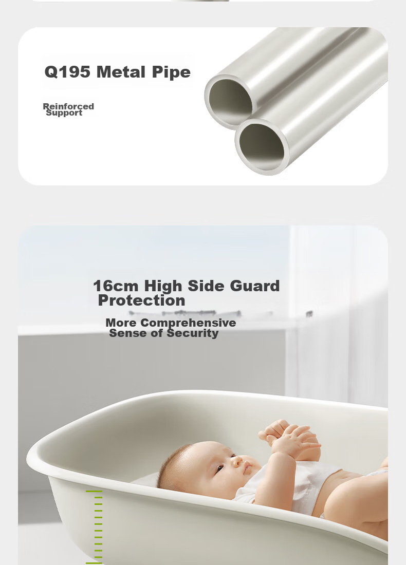 Babycare Multifunctional Baby Changing Table, Newborn Care Station, Portable Infant Bath And Diaper Changing Table, Origin White 12