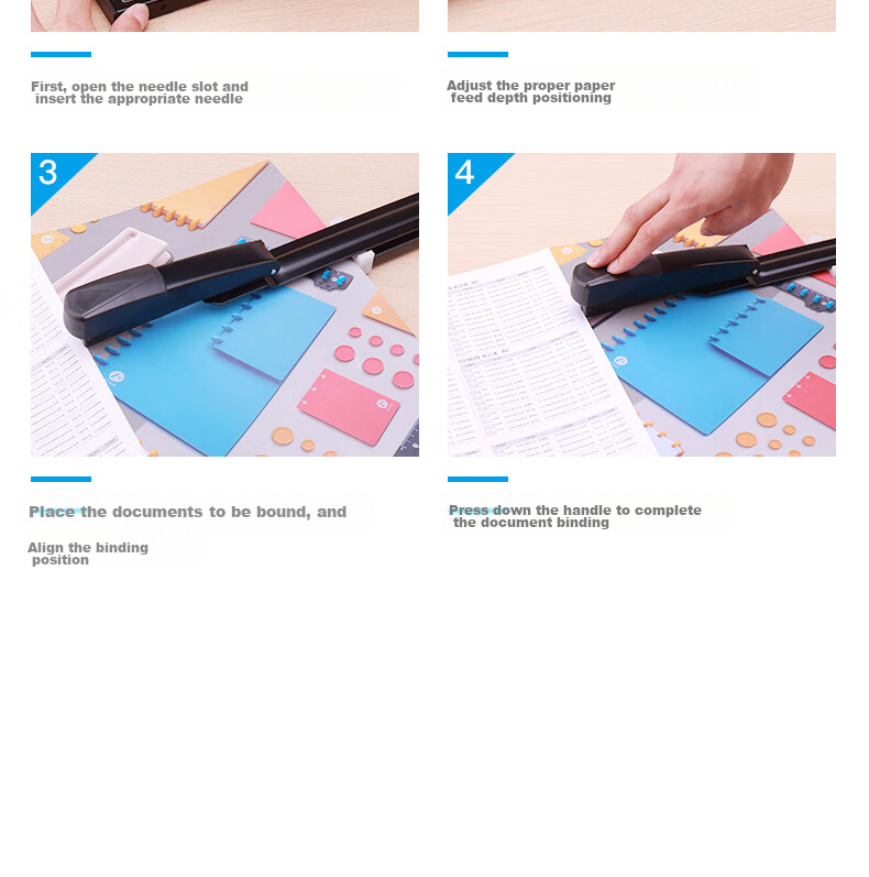 KW-Trio Heavy-Duty A3 Stapler, Office Stapling Machine, Saddle Stapler for Thick Documents, 50 Pages Capacity 16