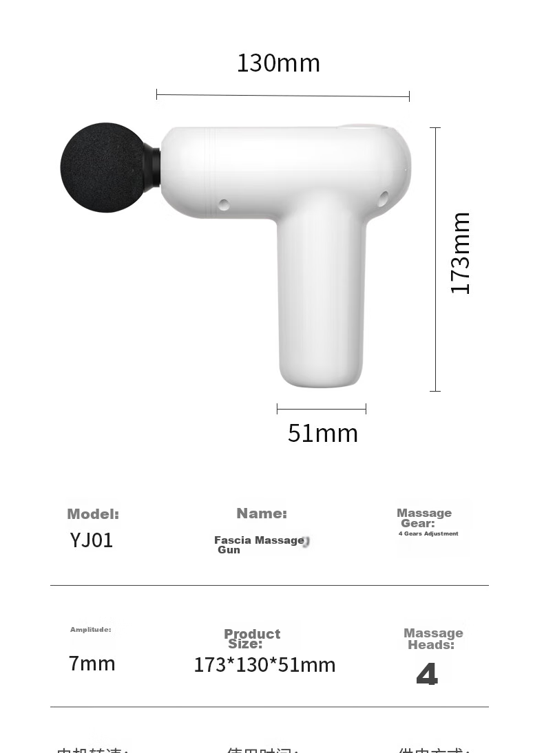 Manyue YJ01 Mini Massage Gun, Neck Massager, Fascia Gun, Muscle Massager, Portable Fascia Gun, Pink, Birthday Gift 11
