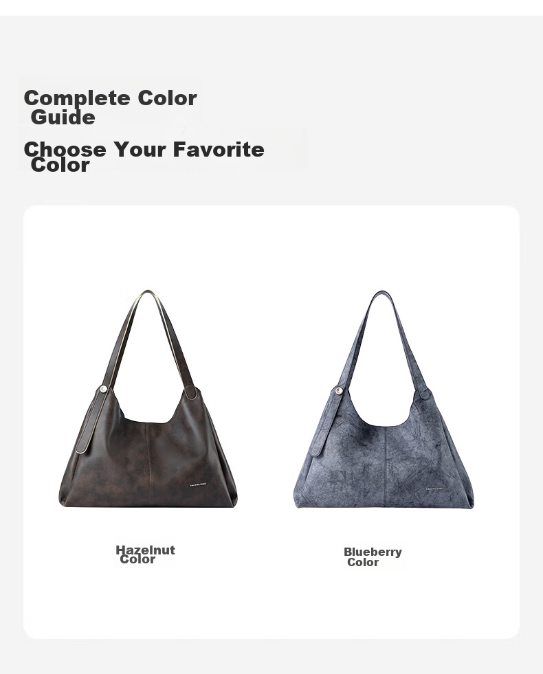 AMAZING SONG Women's Leather Tote Bag, Cowhide Shoulder Bag, Luxurious Large Capacity Simple Commuter Light Luxury Handbag Gift 11