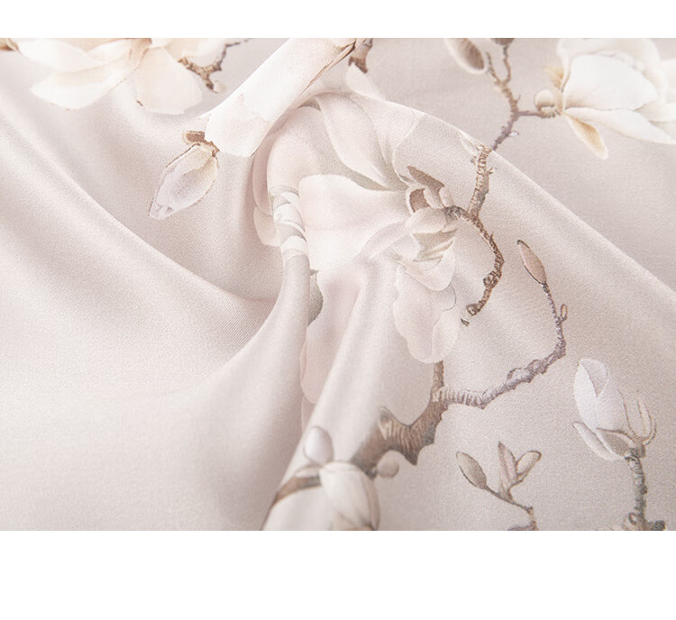 Shanghaigushi Silk Scarf, 100% Mulberry Silk Square Scarf, Satin Wrap Gift Box, Gift for Mom And Elders, Spring Breeze Brings Warmth 13
