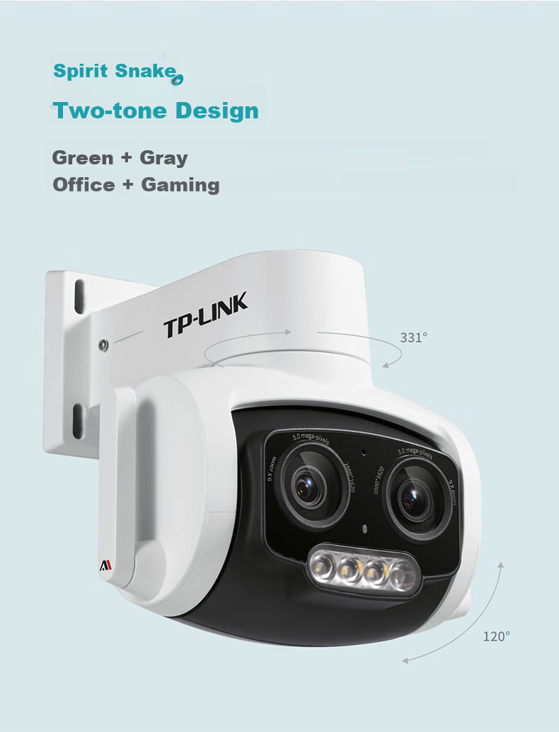 TP-LINK, 5 Million Pixel 3K Dual-Band Dual-Camera Zoom Camera, Home Surveillance Monitor, 360 Wireless Outdoor Camera for Home And Outdoor Use, Tplink Two-Way Audio, Network Remote HD AIPC657 5