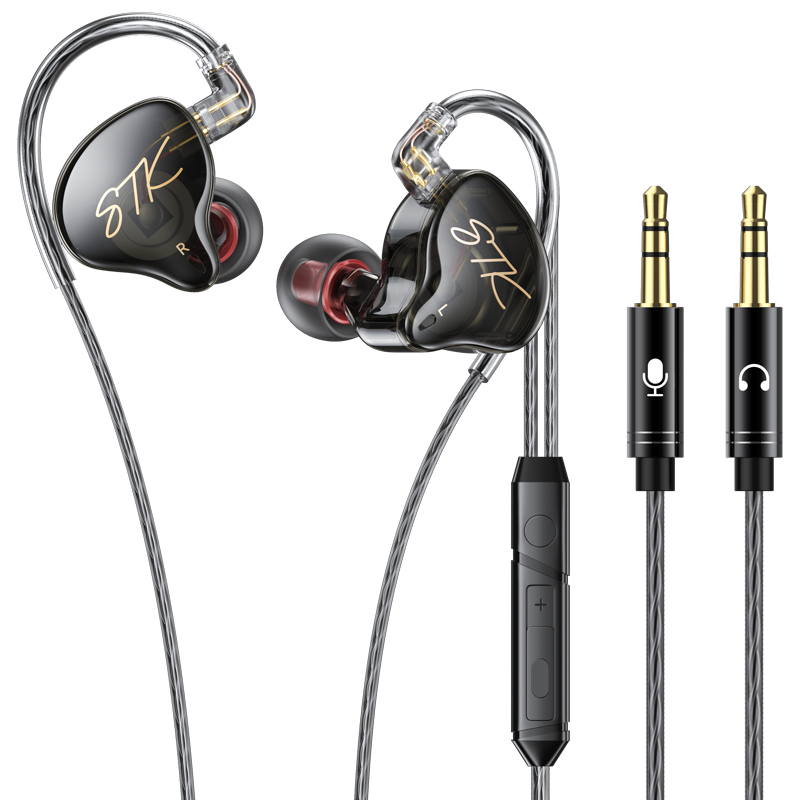 BIAZE Computer Headset, Dual 3.5mm Ports, 3-Meter Wired Headphones, Over-Ear Style, Replaceable Cable, Noise-Canceling with Microphone, for Gaming, Live Streaming, E-Sports, Delta Force, FPS, Sound Positioning