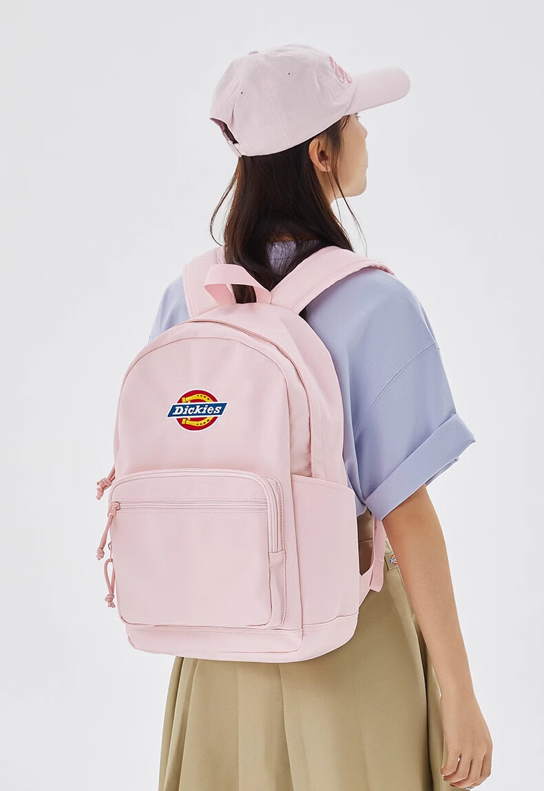 Dickies Women's Backpack DK Schoolbag with Multiple Compartments, Large Capacity, Can Hold Many Items, Suitable for Middle And High School Students, Travel Bag 12