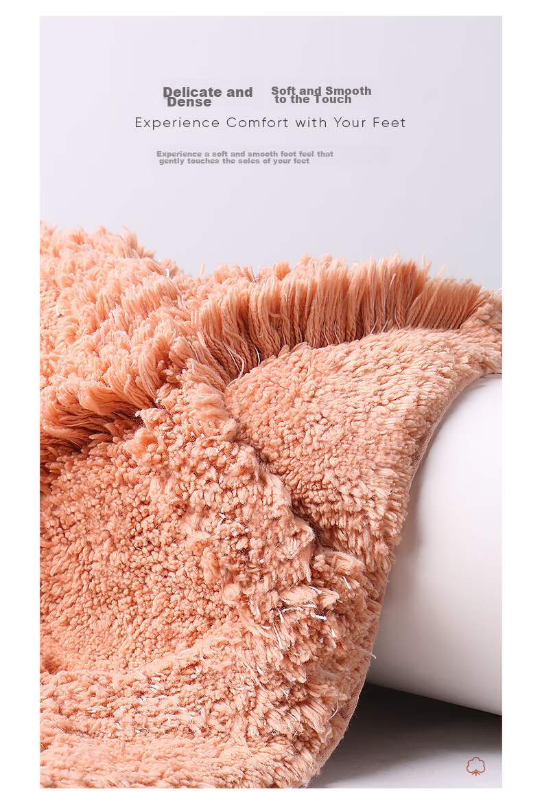Amarelle Elegant Orchid Hotel Bathroom Mat, Ultra-Soft Non-Slip Floor Towel Mat26 Beige (50*80cm) 13