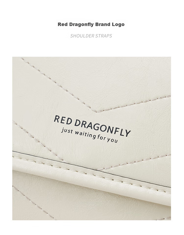 RED DRAGONFLY 2026 New Women's Handbag Crossbody Shoulder Bag, Cowhide Small Square Bag, Birthday Gift for Mom 5