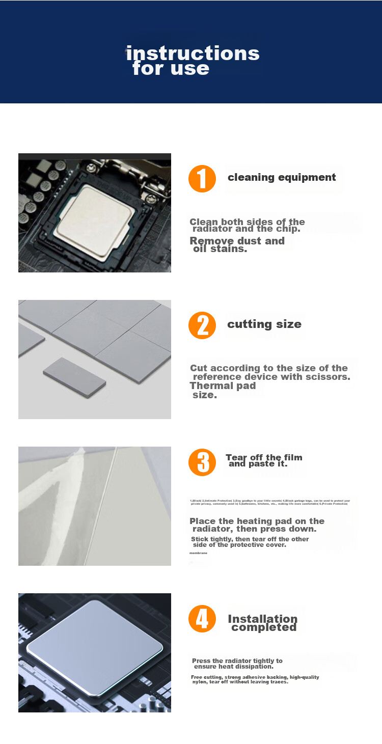 NVV M.2 SSD Thermal Paste Pad, Cooling Silicone Pad, Heat Conductive Silicone Gasket for SSD North Bridge, TC-61X with Thermal Conductivity of 6.0W 9
