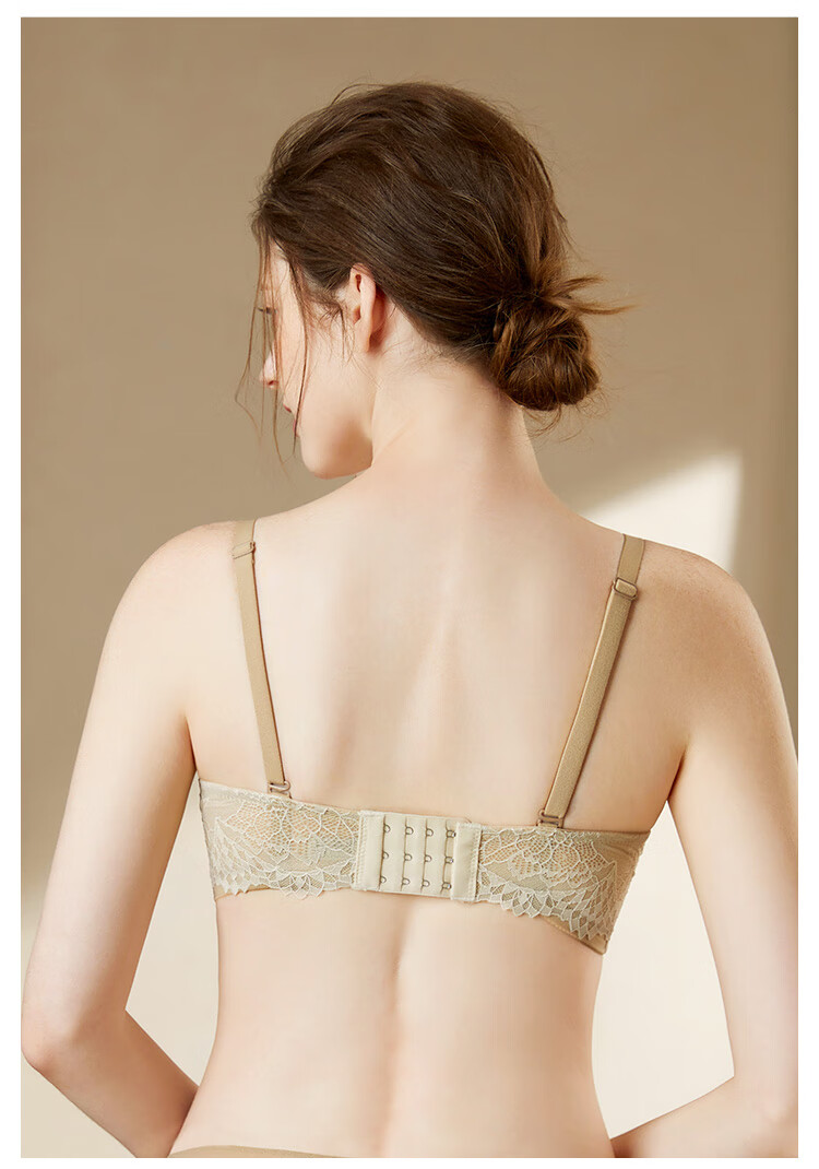 Moonbadi Women's Bra Set for Small Breasts, Push-Up, Wireless, Lift, Sexy Lace Side Support Bra for Side Boob Reductio 17