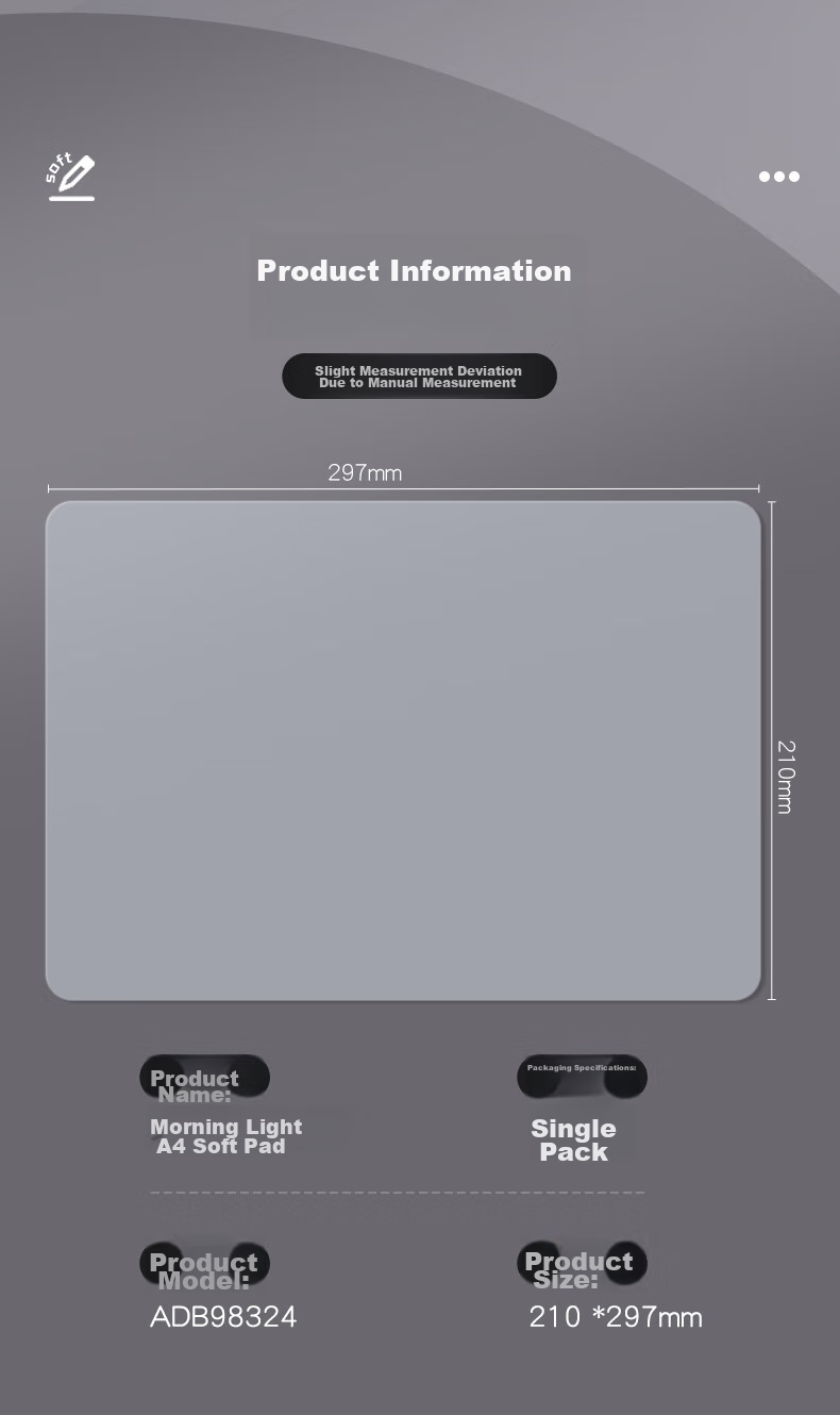 M&G Stationery A4 Exam Writing And Drawing Pad for Primary School Students, Soft Transparent Desk Mat for Study, Exam-Specific for Civil Service Exams, Postgraduate Entrance Exams, High School Entrance Exams, National Exams, Kongmiao 13
