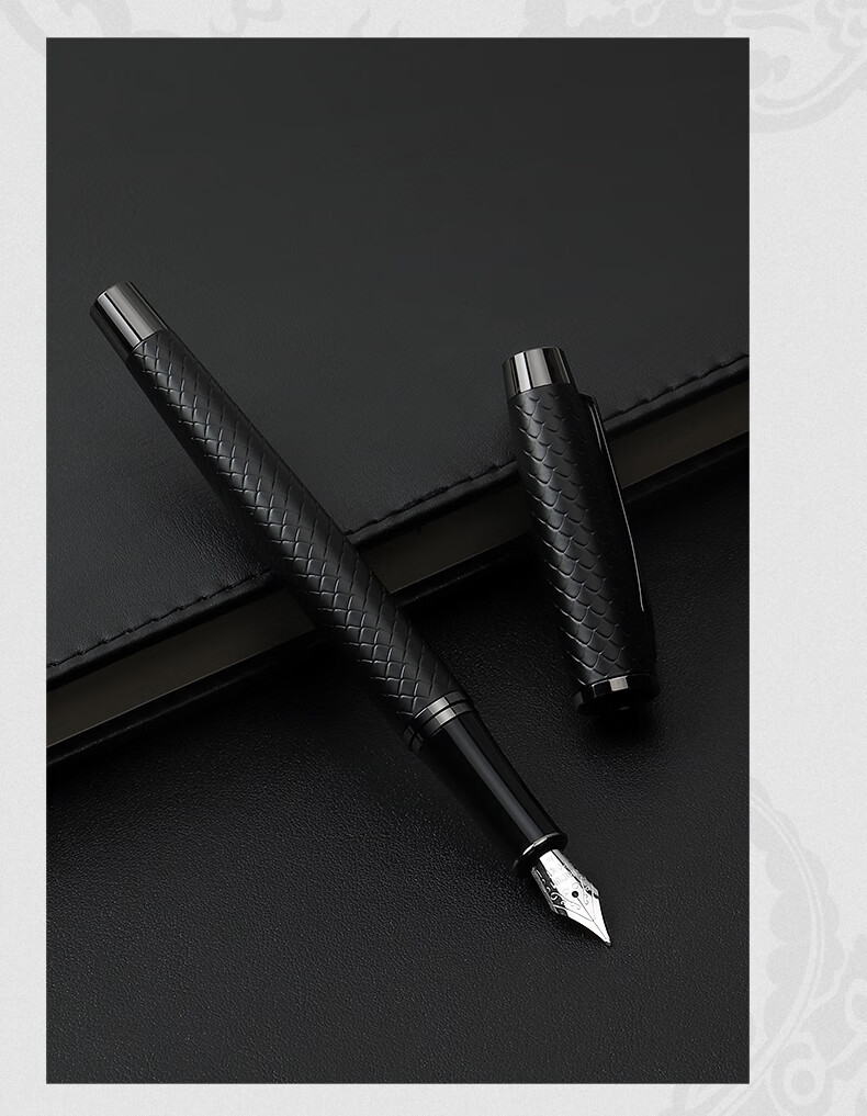 BAOKE T19 Millennium Gift Box Set, Fountain Pen/ballpoint Pen Two-In Signature Pen, Business Office Daily Writing Pen, Forest Black 4