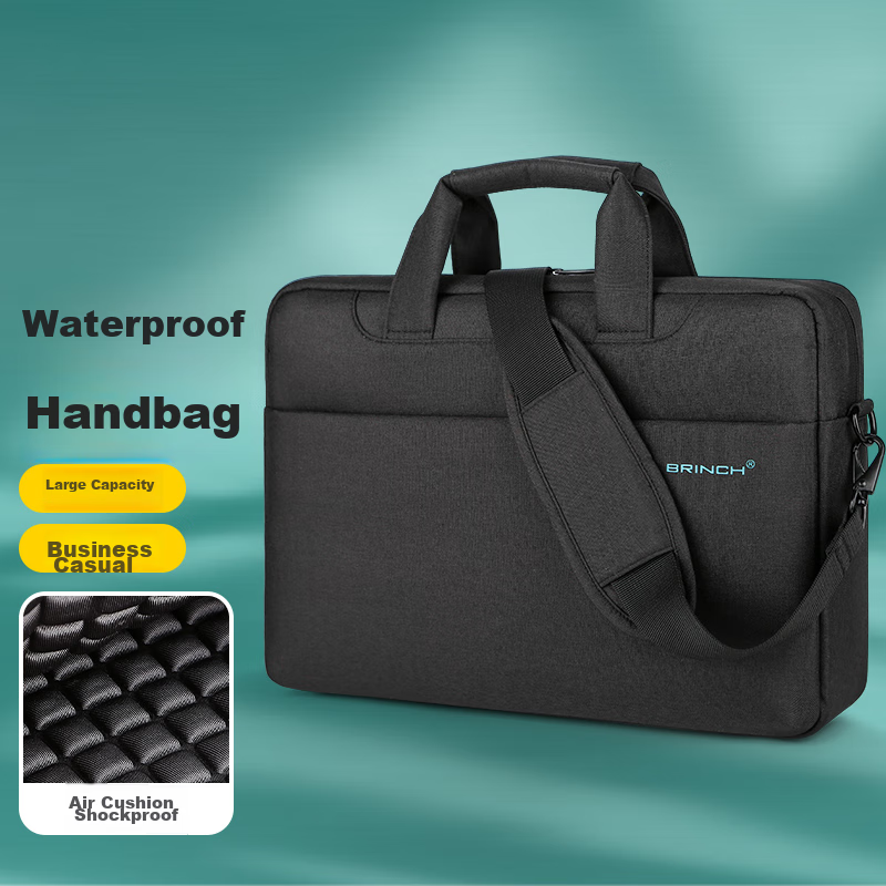 BRINCH Laptop Bag, 14/15 Inch, Business Travel Handheld Shoulder Bag, Suitable for Apple And Huawei Laptops