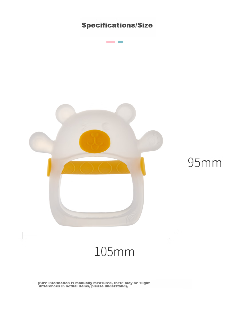 COOKSS Baby Teething Stick Soothing Teether Infant Hand-Biting Prevention Toy for 6-18 Months Chewable Rabbit 12