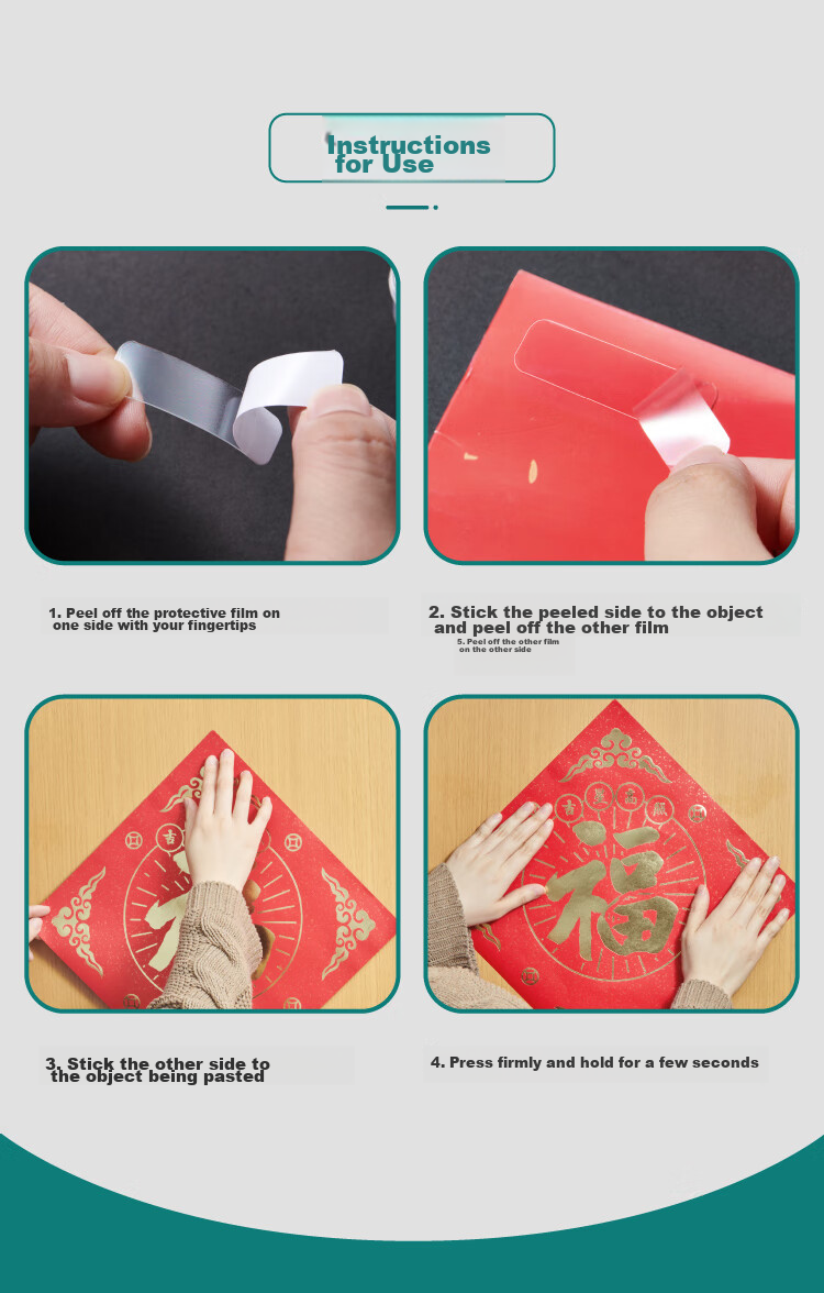 Polar Bear Nano Double-Sided Tape, Strong Adhesive, Traceless, Portable, Multifunctional, Transparent, for Home And Car Use, 40*13mm, 180 Pieces, 3 Boxes, DS-507, 3C Digital Products, All-Net Low Price 10