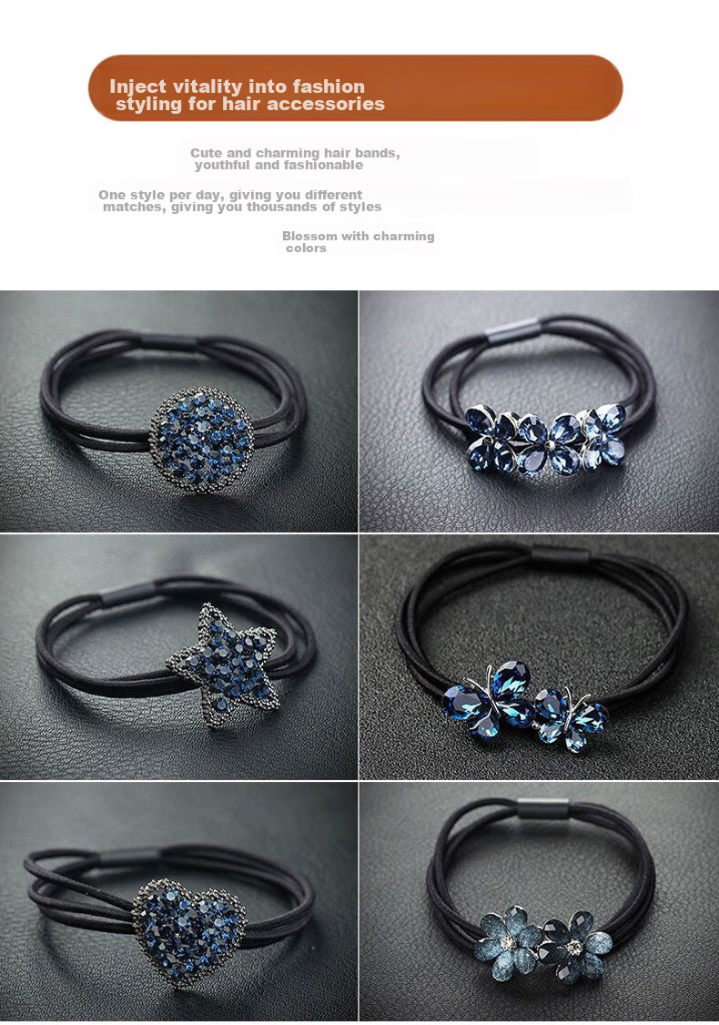 Gunai One-Week Hair Tie Hair Accessory Elastic Hair Band Hair Rope Set Valentine's Day Gift for Girlfriend 2
