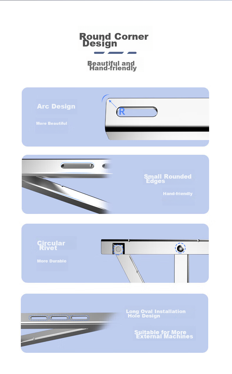 Jiangwutong Air Conditioner Bracket, 1-1.5P Hanging Bracket, 2.0mm Thickened 201 Stainless Steel Universal Thickened Air Conditioner Installation Bracket, 1.5 HP Air Conditioner Support Bracket 4