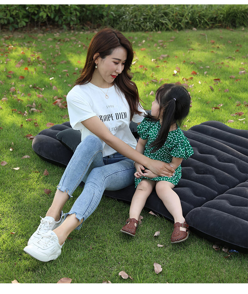Adandyish Storage Bench Three-Sevenths Car Inflatable Bed, Car Sleeping Pad, Rear Seat Travel Mattress, Gray 15